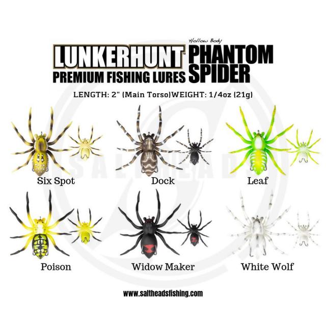 Lunkerhunt Phantom Spider - Six Spot