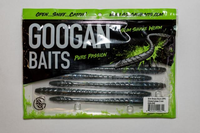 Googan Baits slim shake worm pack of 9 soft bait