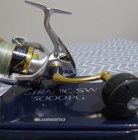 Shimano stradic SW 2018 5000 PG with PE 2 Super Fireline Coloured