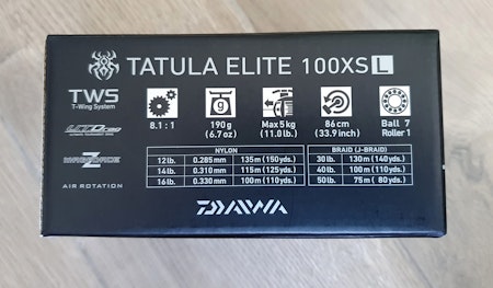 Daiwa Tatula Elite 100XSL Baitcasting Reels(Left)