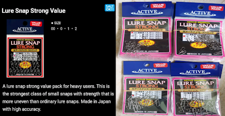 Active Strong Snaps value packet made in Japan