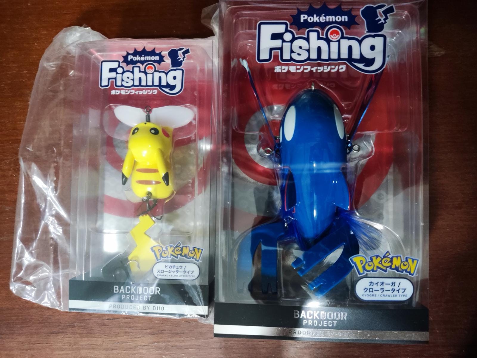 2 set Pokemon Fishing Lure DUO Pikachu SLOW JITTER & KYOGRE Crawler Type  Japan