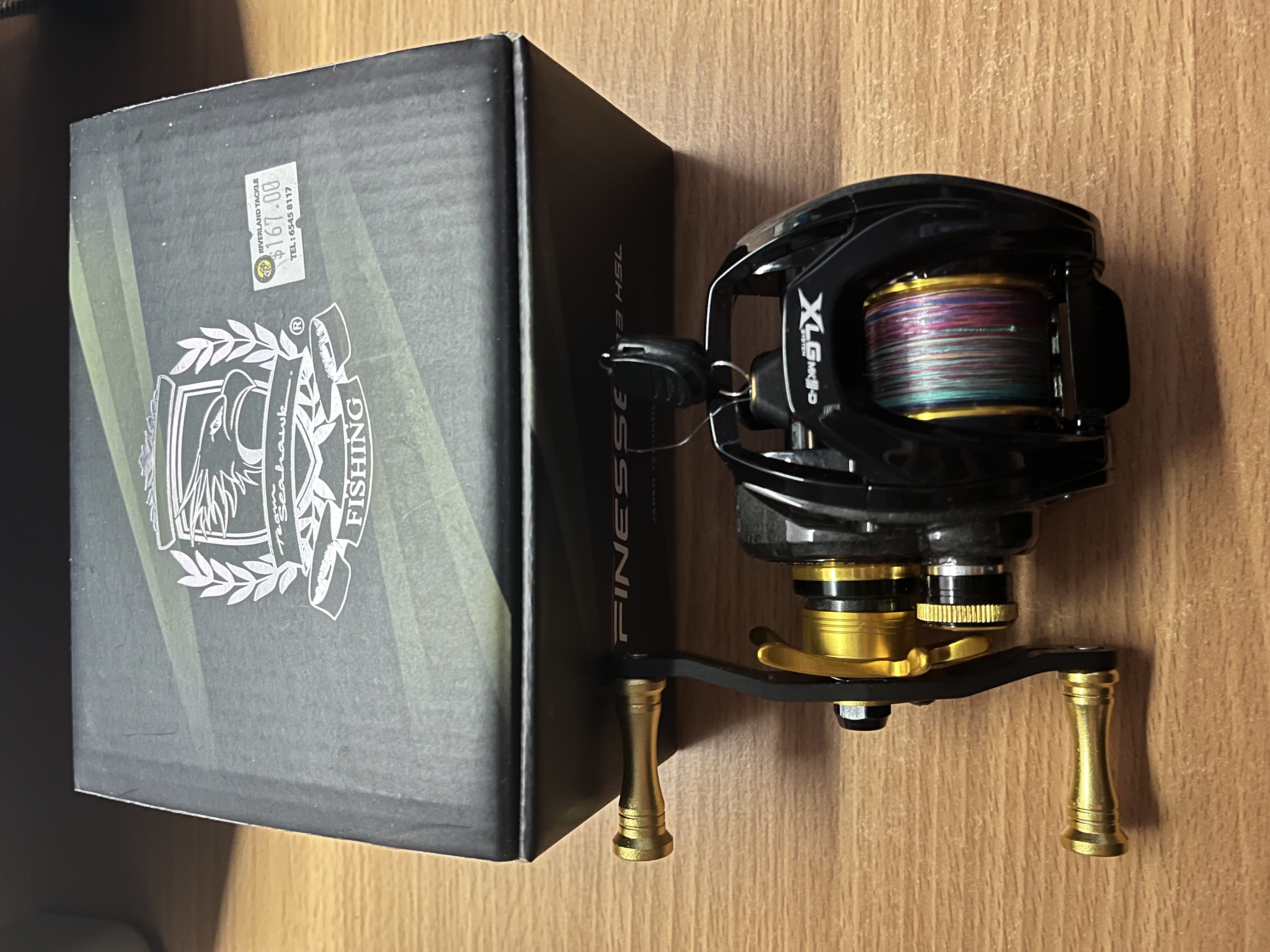 PESCA - TEAM SEAHAWK Finesse Fishing Reel (103HS-L) XLG System Max