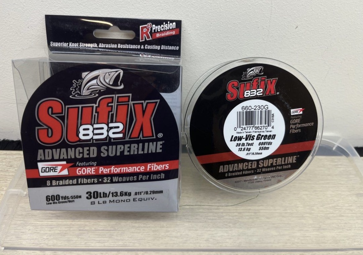 600yds Sufix832 30lb Braided line. Brand New!