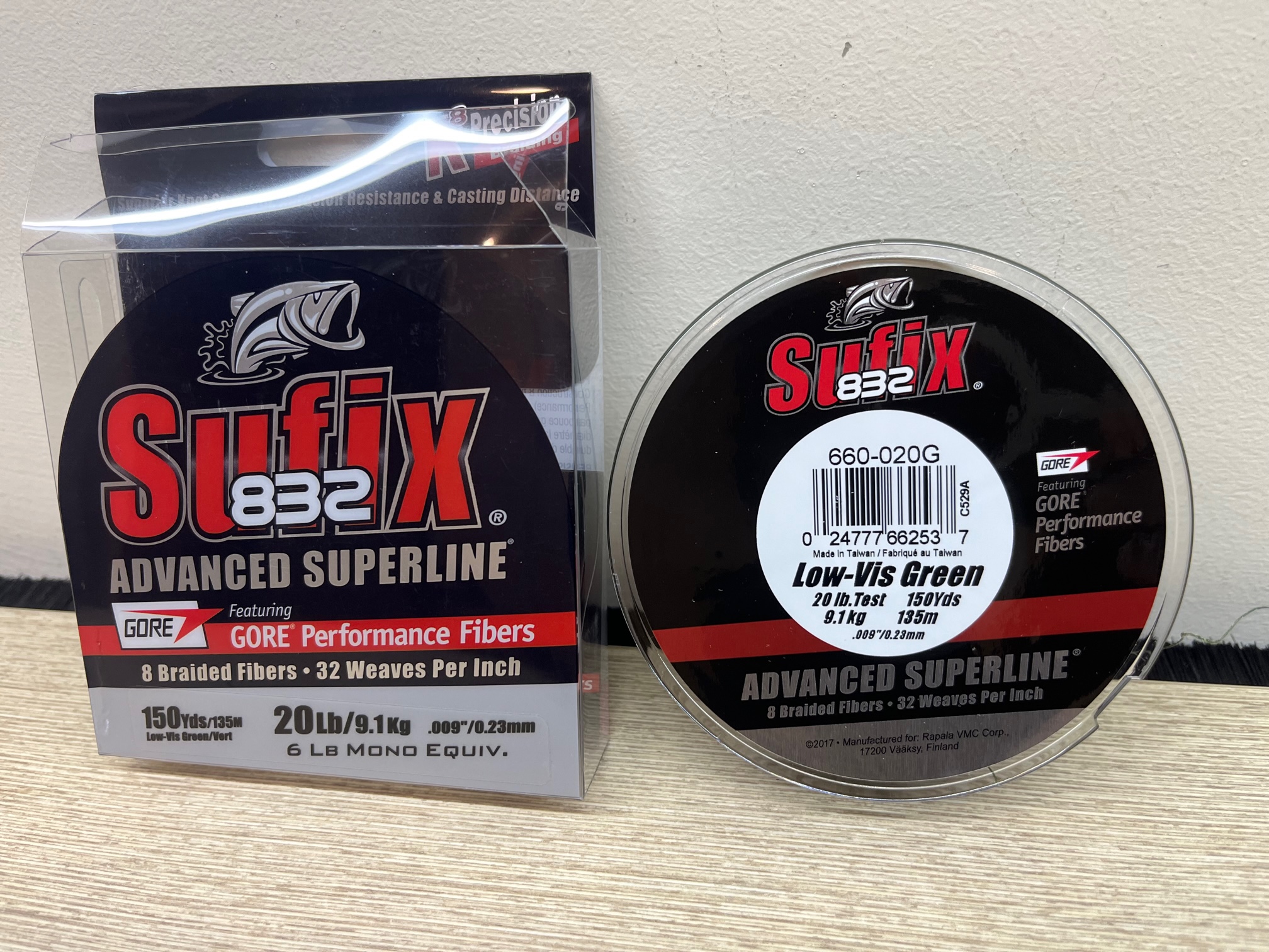 150yds Sufix 832 20lb Braided line. Brand New
