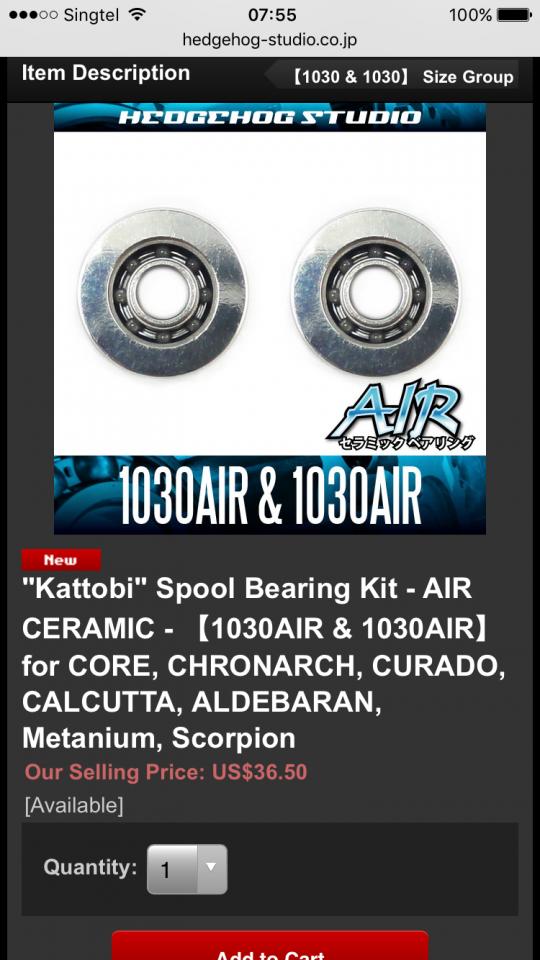 Hedgehog studios ceramic bearings (AIR 1030)